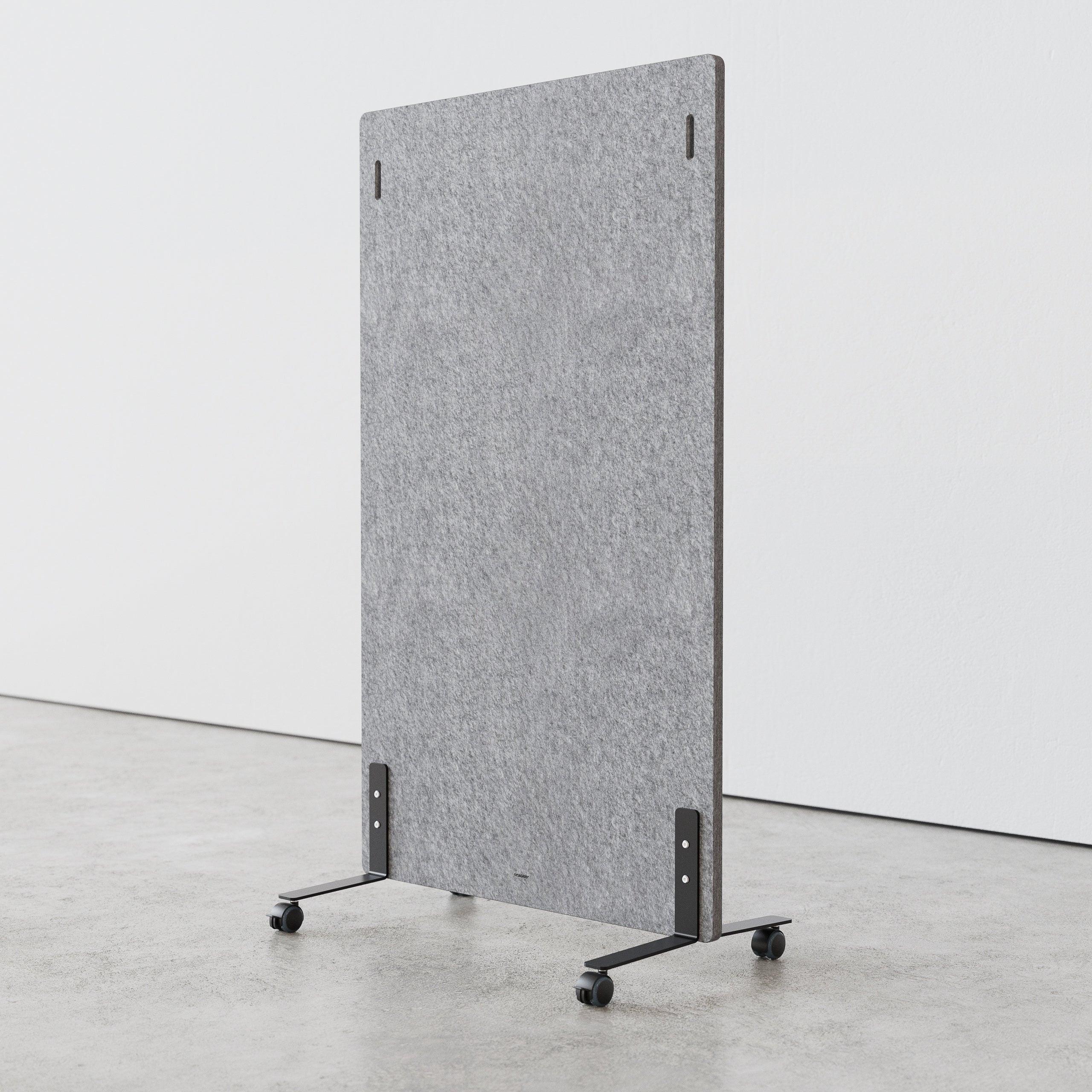 Standfuß auf Rollen für Moderationswand, Schallschutz, Akustikplatten, Raumteiler mobil