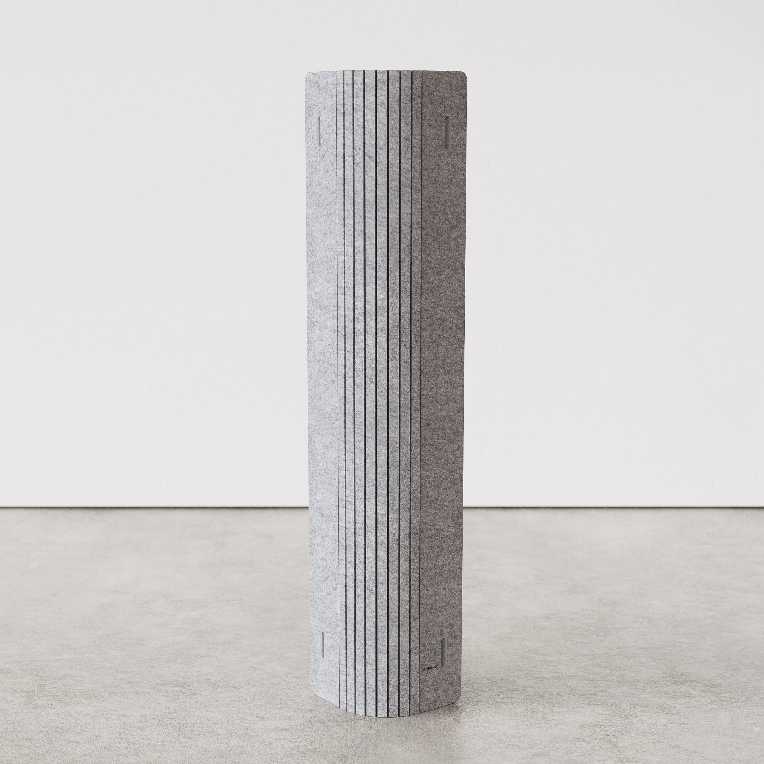 Flexible Akustik Trennwand aus recyceltem PET – modulare Lösung für Büro, Kongressräume und Messen, werkzeuglos aufgebaut