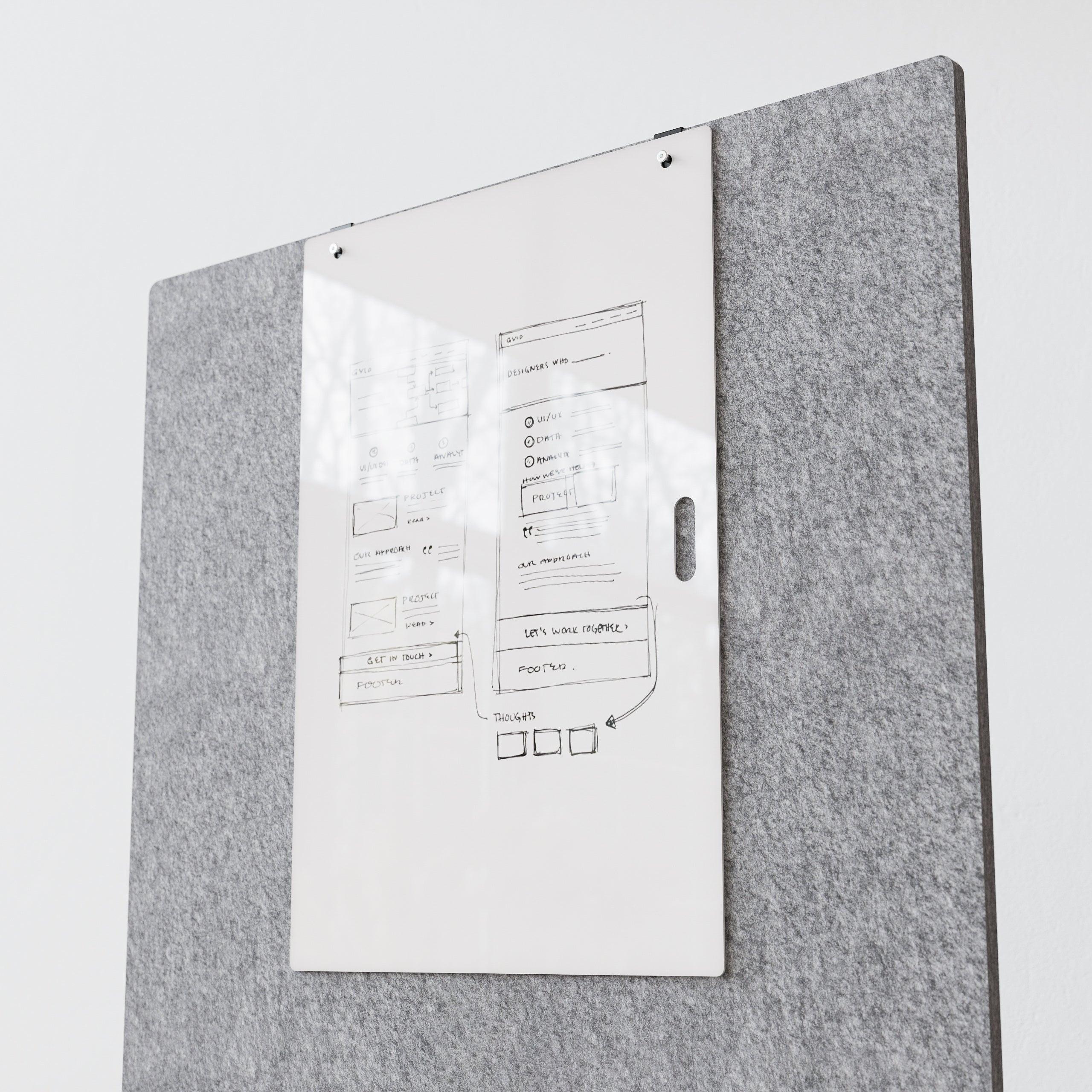 Whiteboard tragbar Acrylglas, passend für Sysboard Meta Moderationswand, Büro