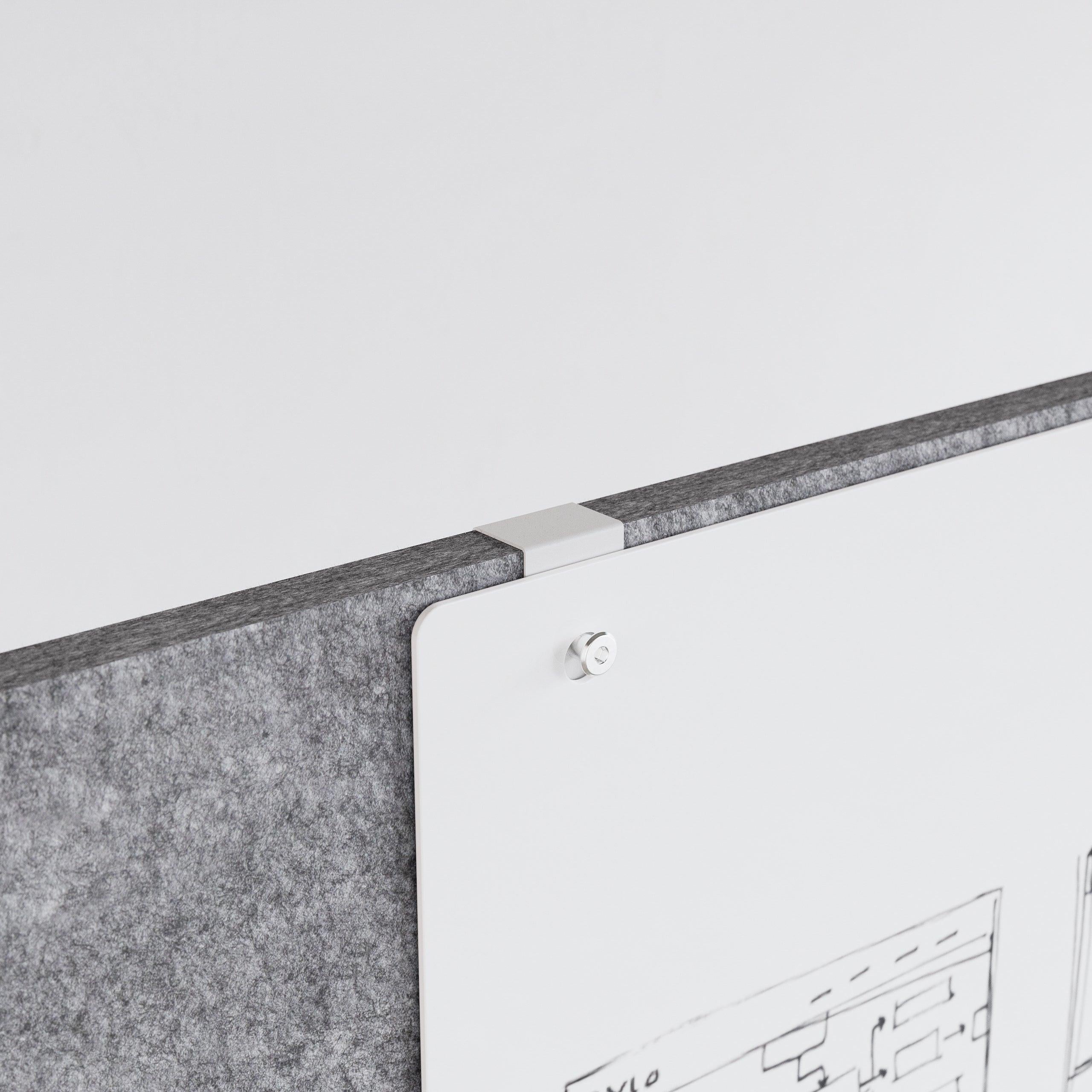 Halterung Flipchart und Whiteboard, passend für Akustikplatten Sysboard