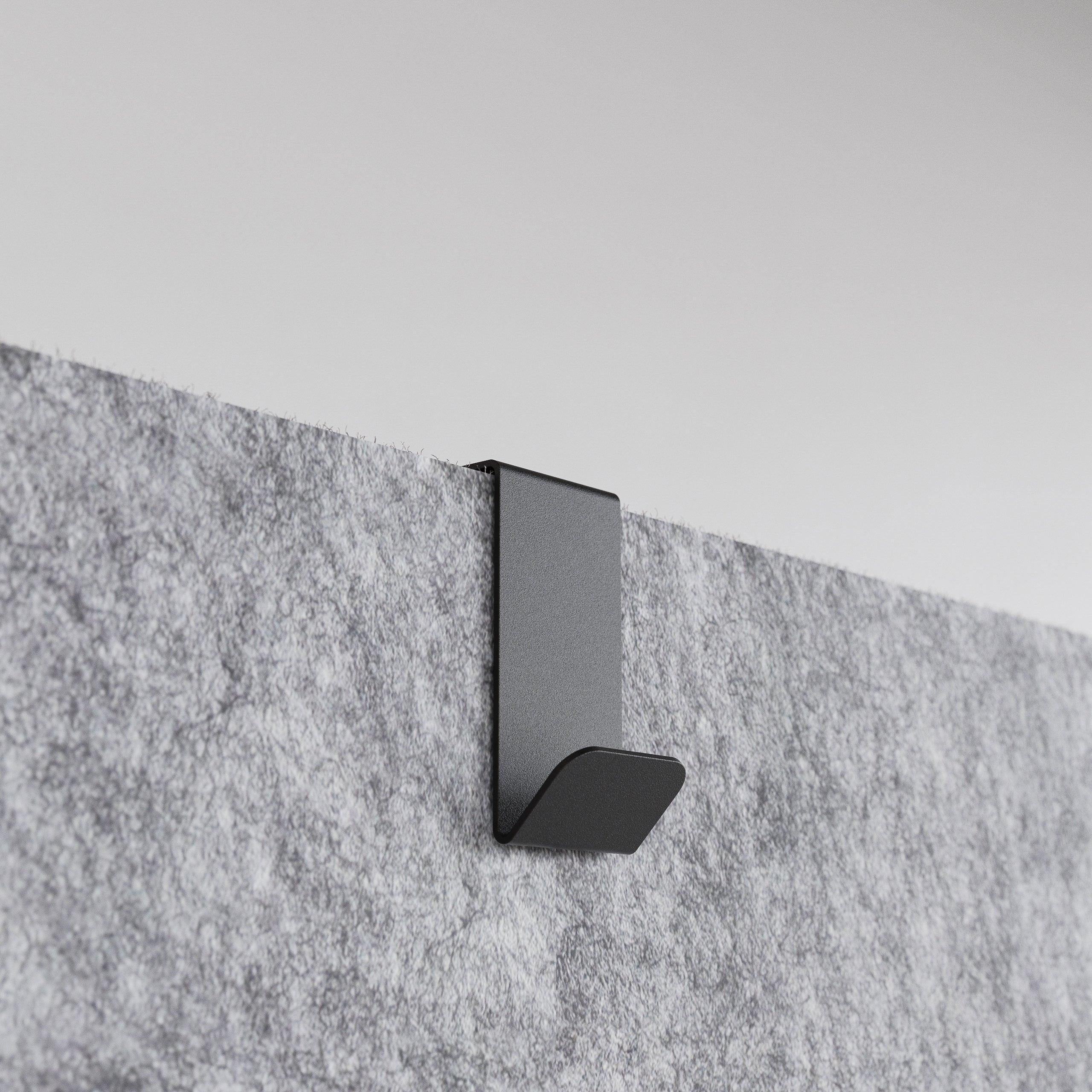 Metallhaken als Ergänzung für Akustikflächen, Zubehör, Aufhängung Pinnwand