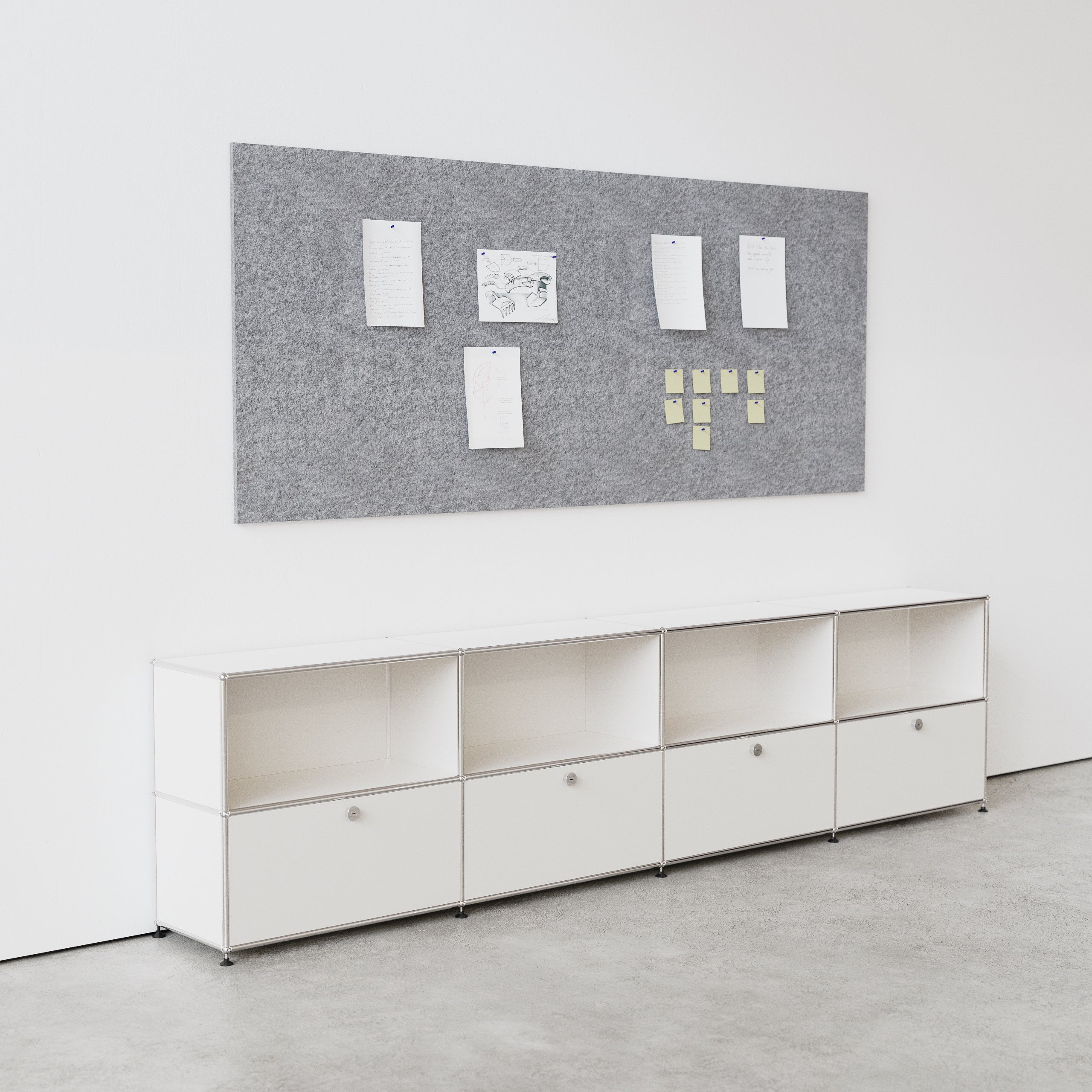 Akustisch wirksame Pinnwand für Büro, Großraumbüro, Meeting, ökologisch und regional