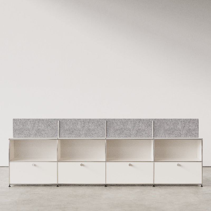 Sysboard USM Raumtrenner, Großraumbüro, Raumtrenner, Regalaufsatz, Schallabsorbierend